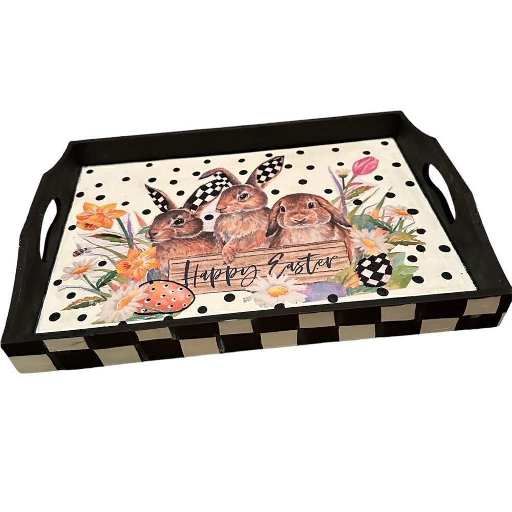 Hand Painted Whimsical tray 